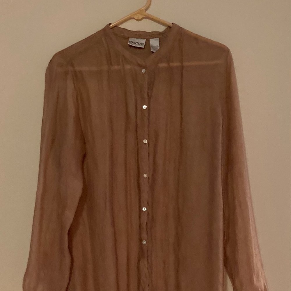 Chico's Tan Tunic Size 2